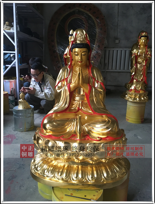 定做觀音銅雕塑