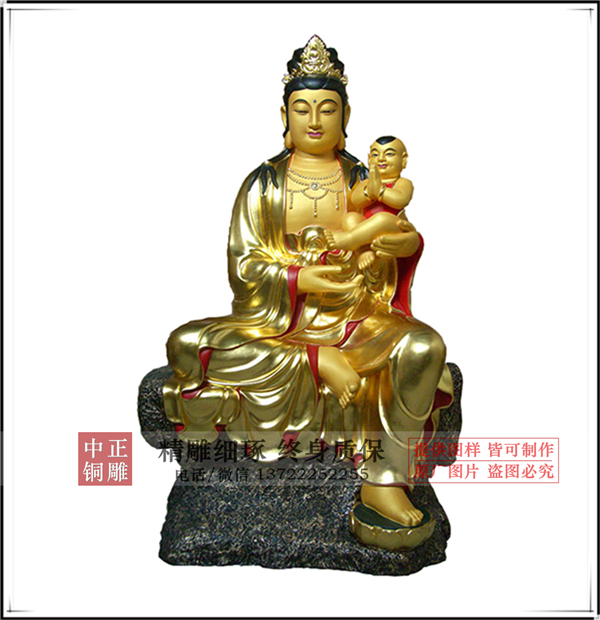 觀音銅雕塑圖片