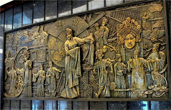 戲曲浮雕文化墻