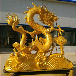 中國龍雕塑圖片