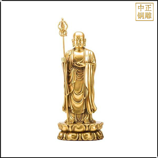 純銅地藏王佛像