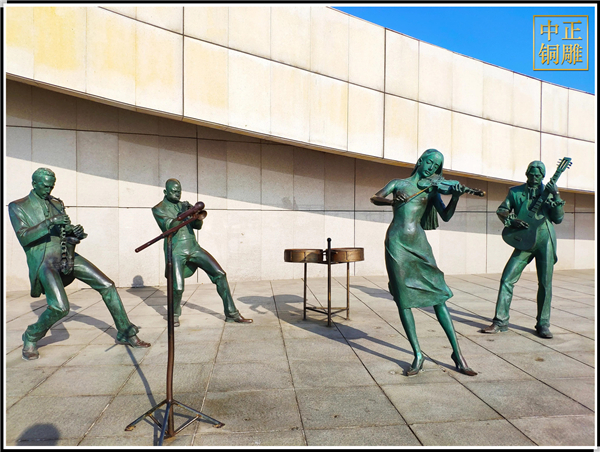 廣場(chǎng)人物銅雕塑