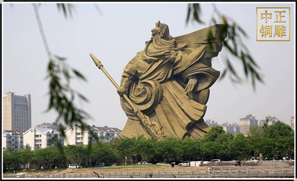 大型室外關公銅像