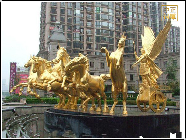 廣場(chǎng)銅馬雕塑