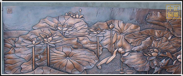 銅浮雕屏風(fēng)壁畫