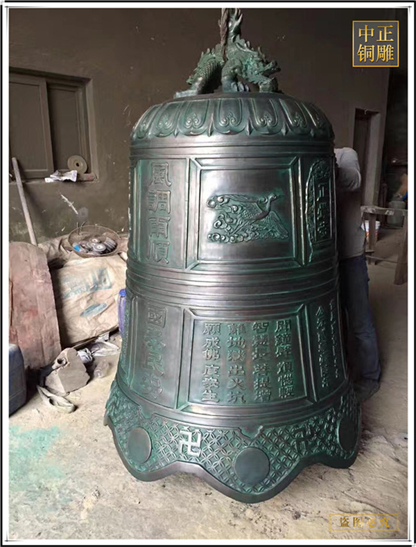 佛教寺院烤漆鐵鐘