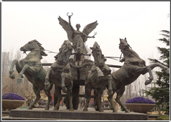 西方圣女銅雕塑