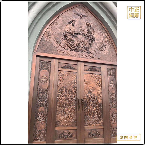 歐式大門(mén)銅浮雕