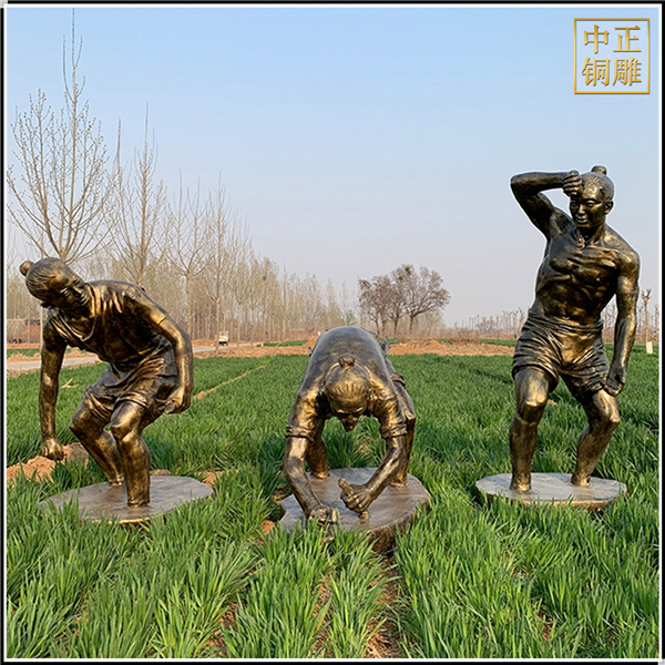 播種人物銅雕塑鑄造