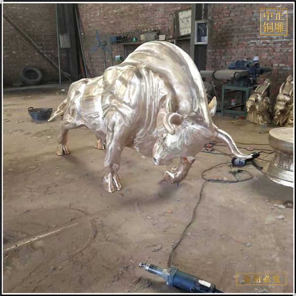 2米招財銅牛生產廠