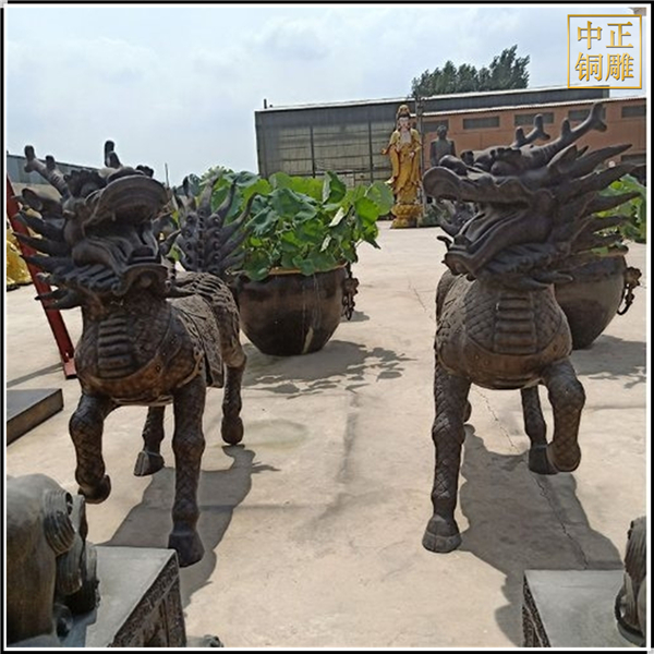 鎮宅一對銅麒麟.jpg 鎮宅一對銅麒麟.jpg