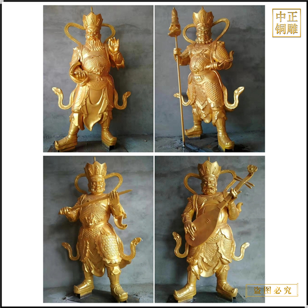 四大天王銅彩繪雕塑報(bào)價(jià)