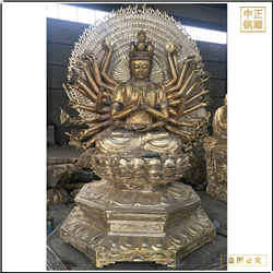 彩繪千手觀音菩薩銅像廠