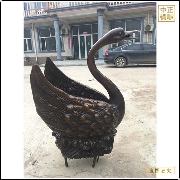 廣場(chǎng)銅天鵝雕塑加工制作