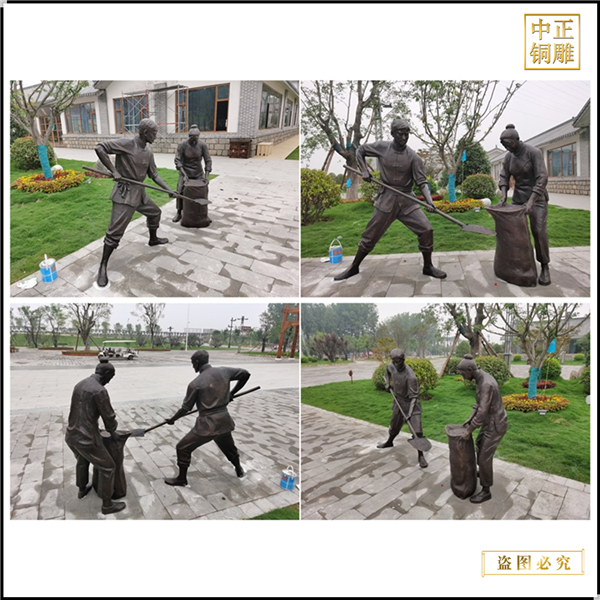 室外園區人物雕塑鑄造