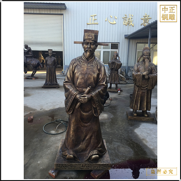 鑄銅人物戶外雕塑