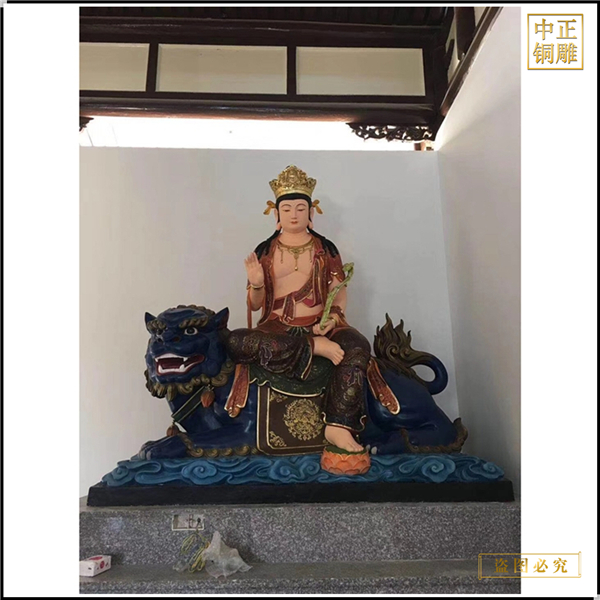 廠家文殊普賢銅像