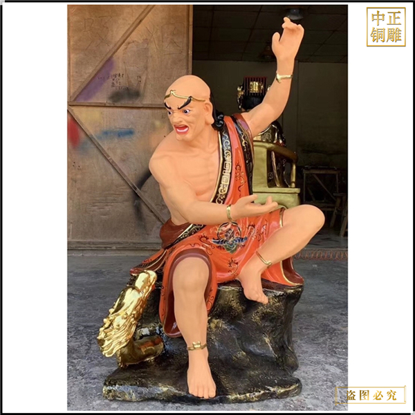 彩繪十八羅漢銅佛像銷售價格