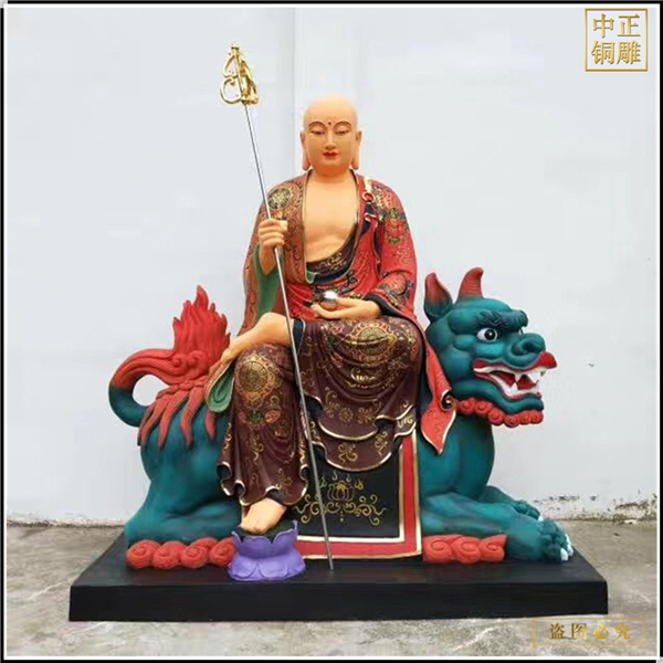 騎坐騎地藏王銅像定制