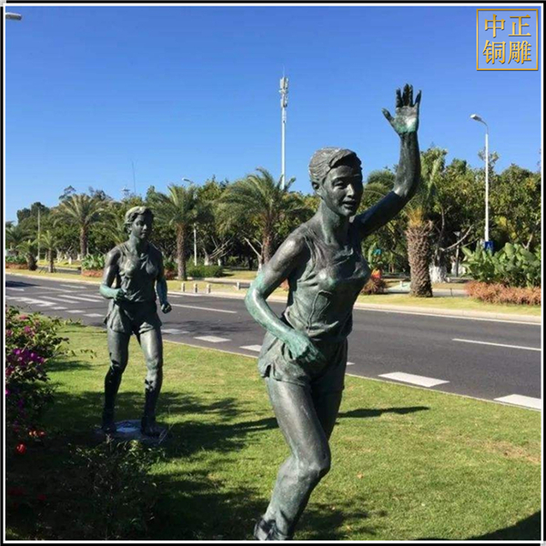 校園遠動員人物雕塑