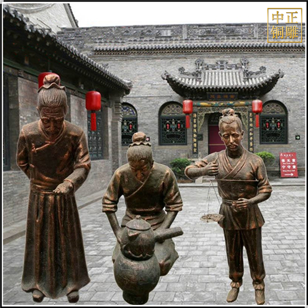 定制室外中醫(yī)文化人物銅像