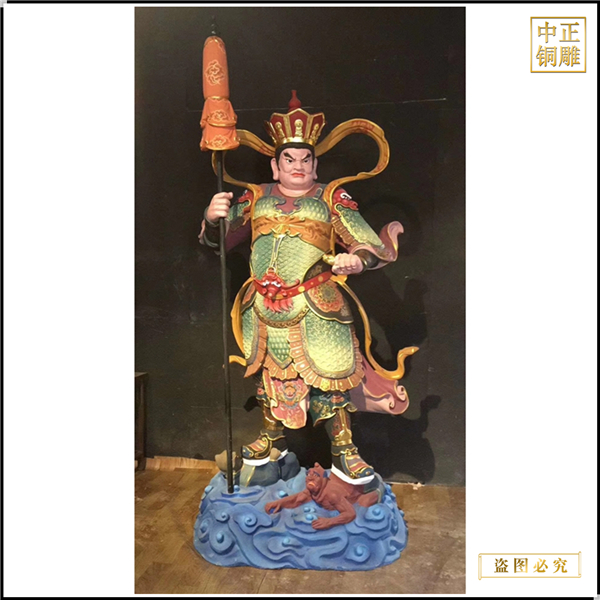 純銅四大天王佛像定制