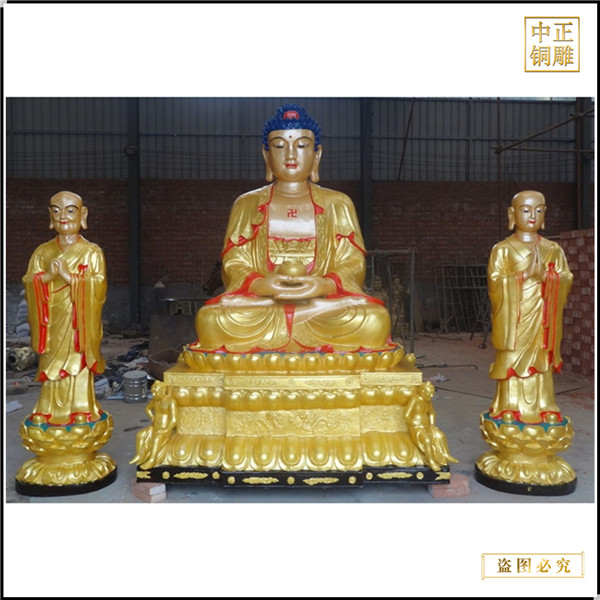 彩繪釋迦牟尼佛銅佛像價(jià)格